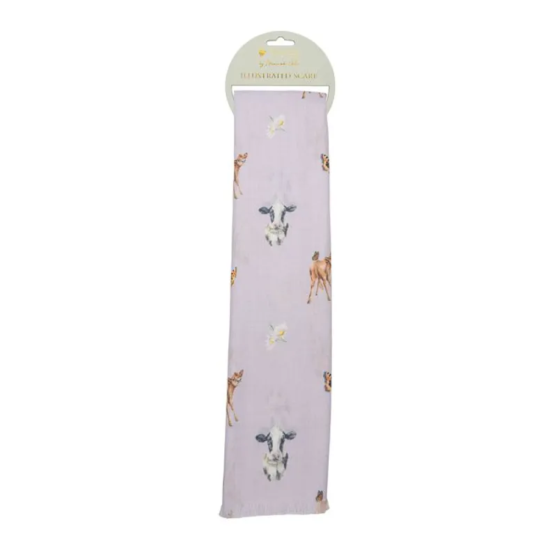 Wrendale 'Flutterly Fabulous' Cow Scarf-2