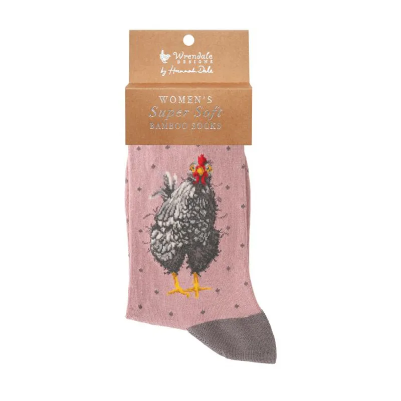 Wrendale 'Curious Hen' Chicken Socks