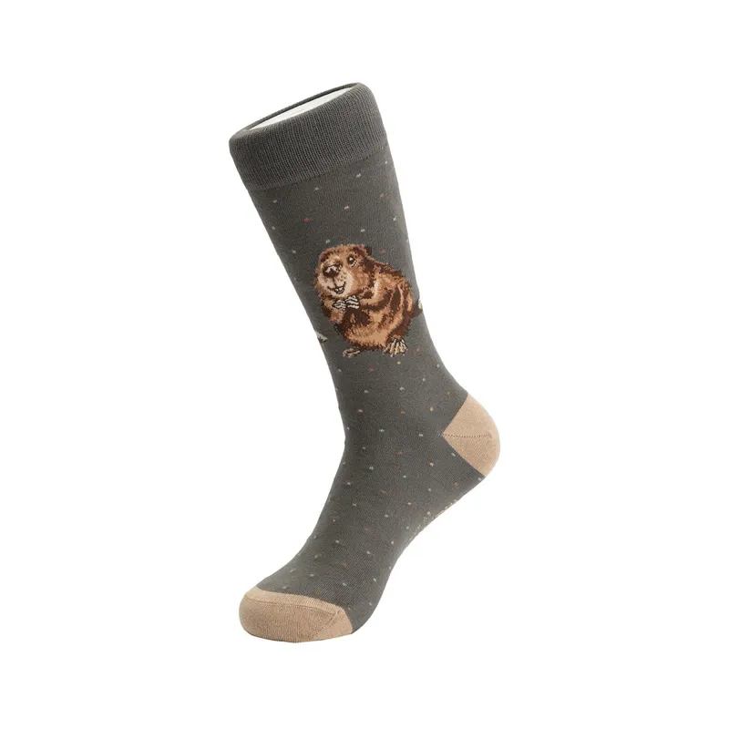 Wrendale 'The Arborist' Beaver Men's Socks-1