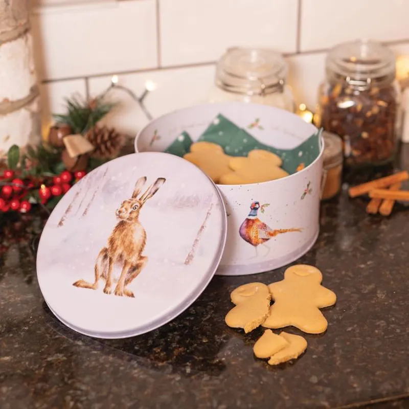 Wrendale 'Winter Woodland' Animal Christmas Round Tin-1