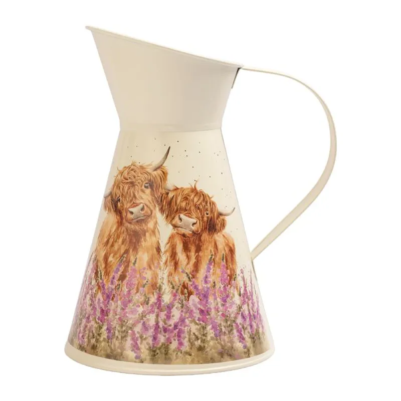 Wrendale 'Gentle Giants' Highland Cow  Flower Jug