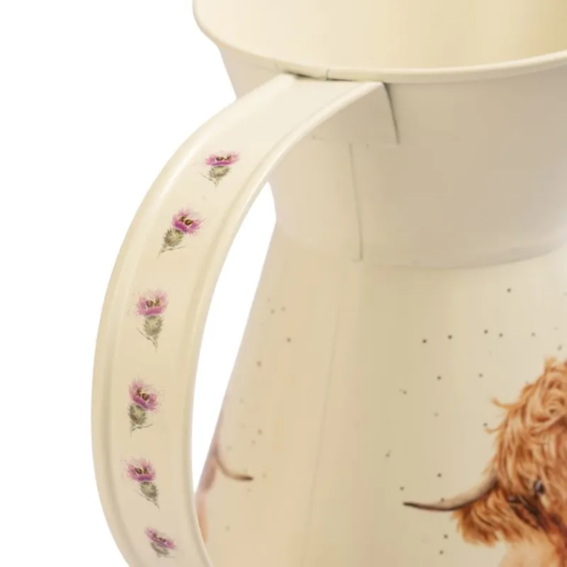 Wrendale 'Gentle Giants' Highland Cow  Flower Jug-1