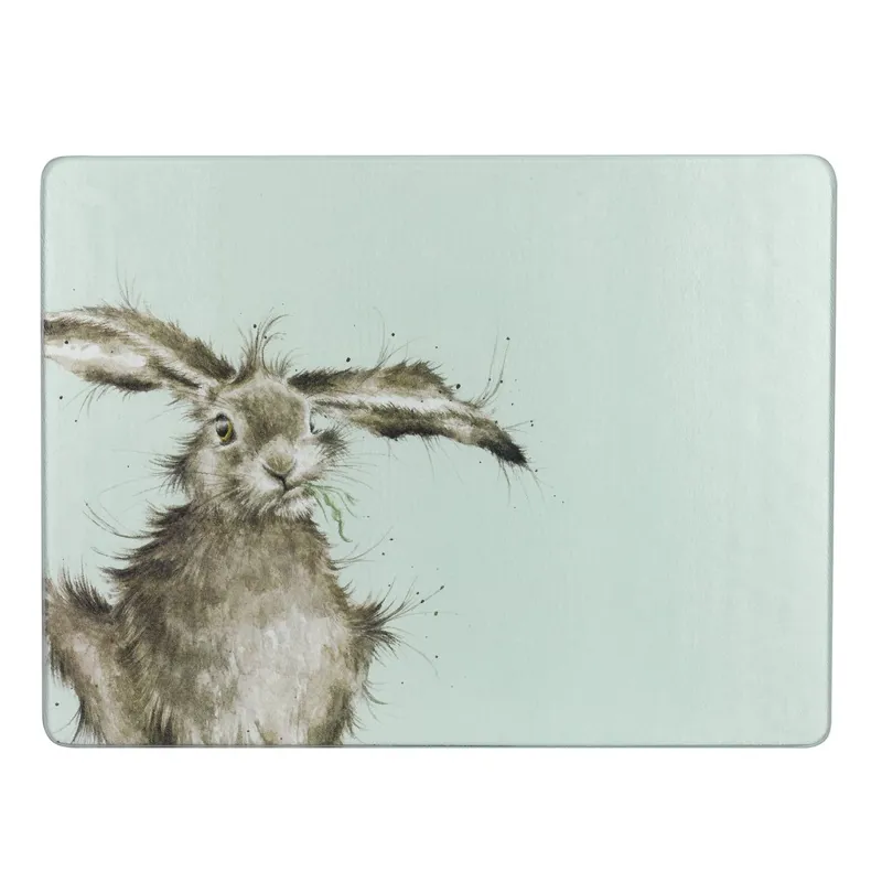 Wrendale 'Hare-Brained' Glass Worktop Saver