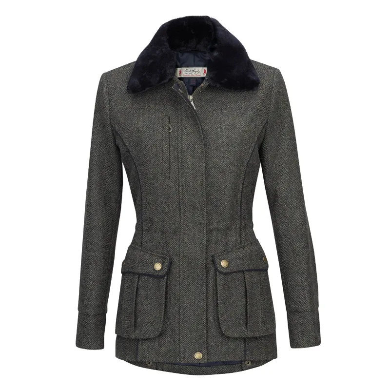 Jack Murphy Ashley Ladies Tweed Jacket in Winter Rust Herringbone
