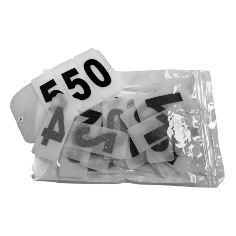 Equetech Easy Show Jacket Competition Numbers in White