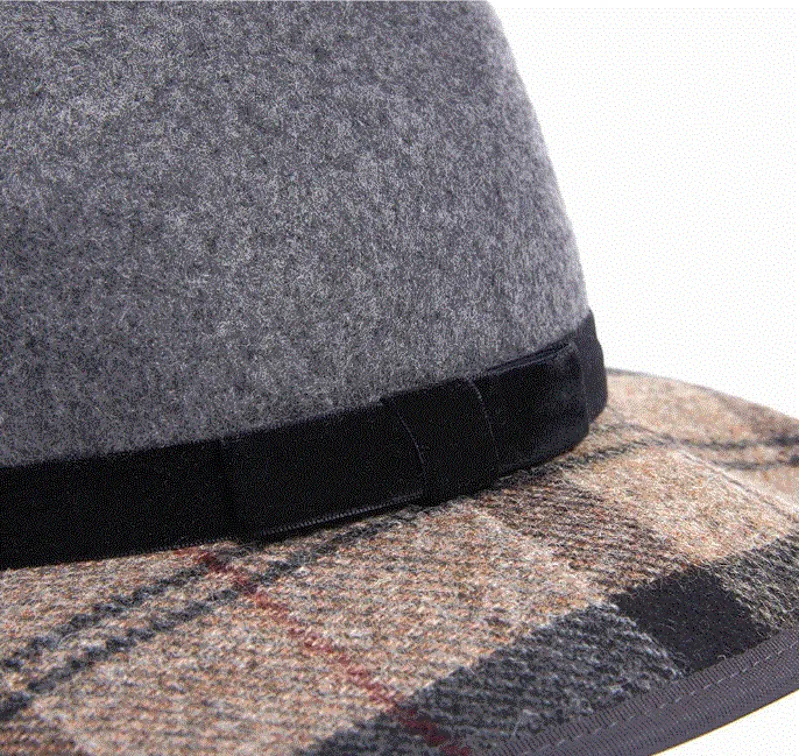 Barbour Thornhill Fedora Hat in Grey-2