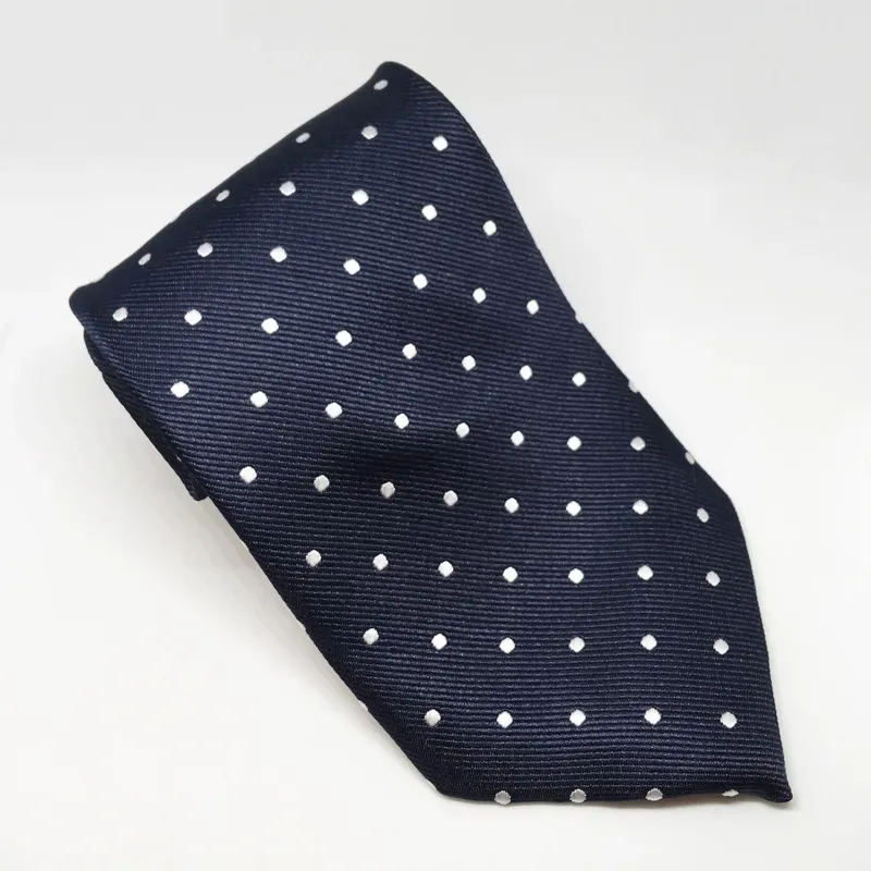 Polka Dot Show Tie Navy/White