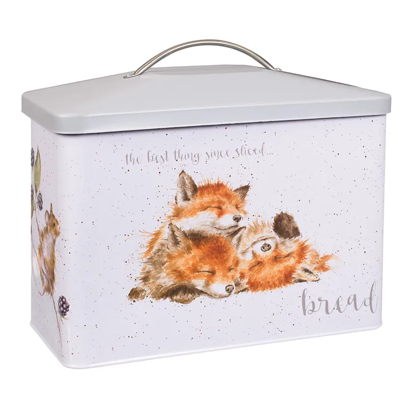 Wrendale Country Animal Bread Bin in Grey-1