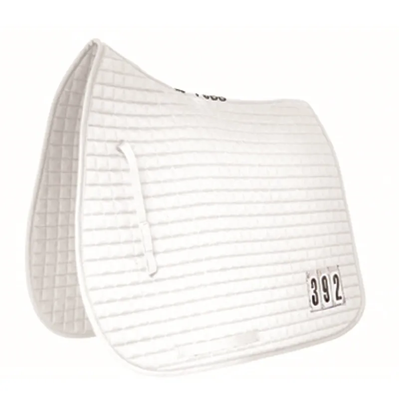 Mark Todd Full Dressage Saddlepad With Competition Numbers In White