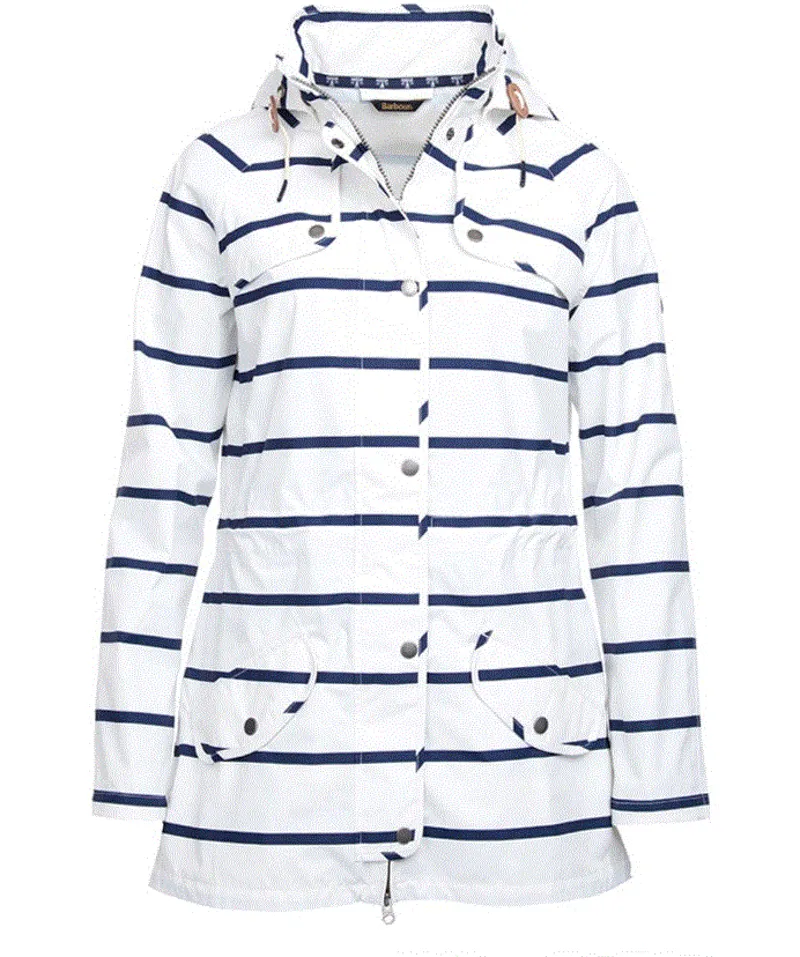 Striped online waterproof jacket