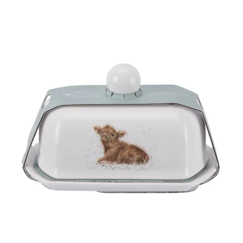 Wrendale Highland Cow Butter Dish