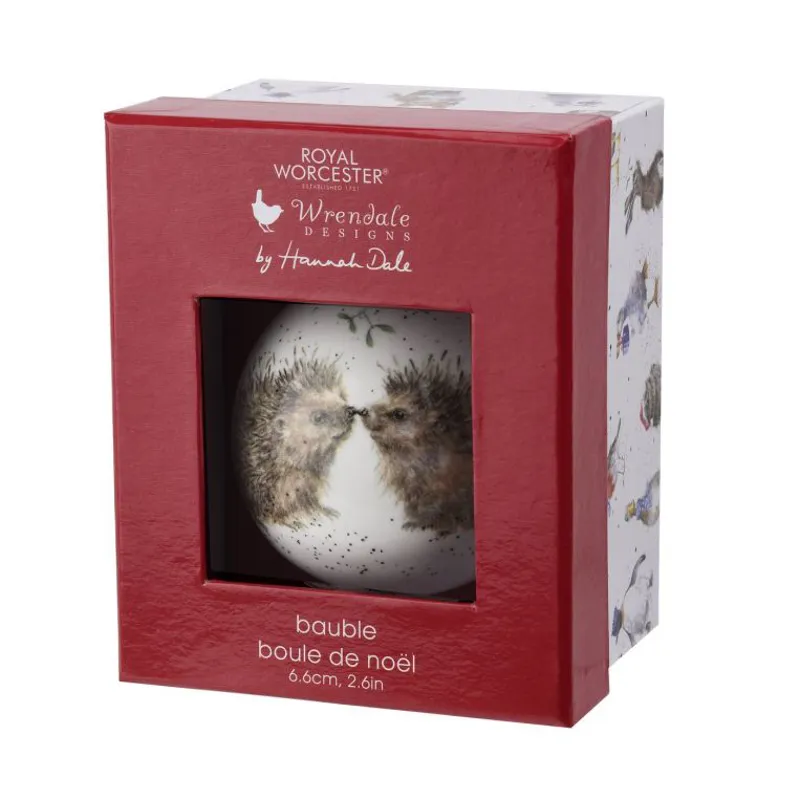 Wrendale 'Hedgehugs' Christmas Bauble-2