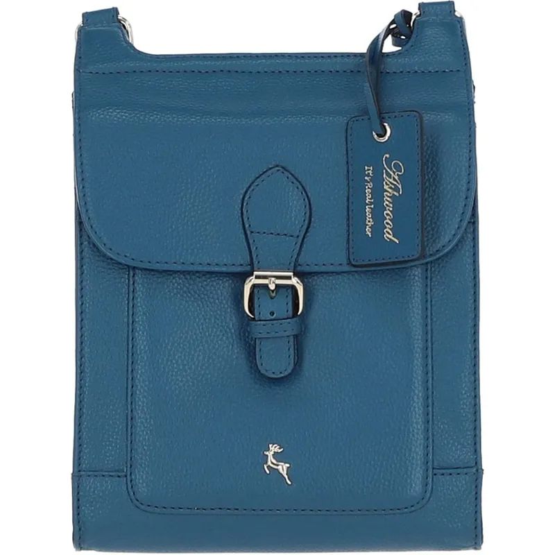 Ashwood Leather Crossbody Bag Teal X-33-1
