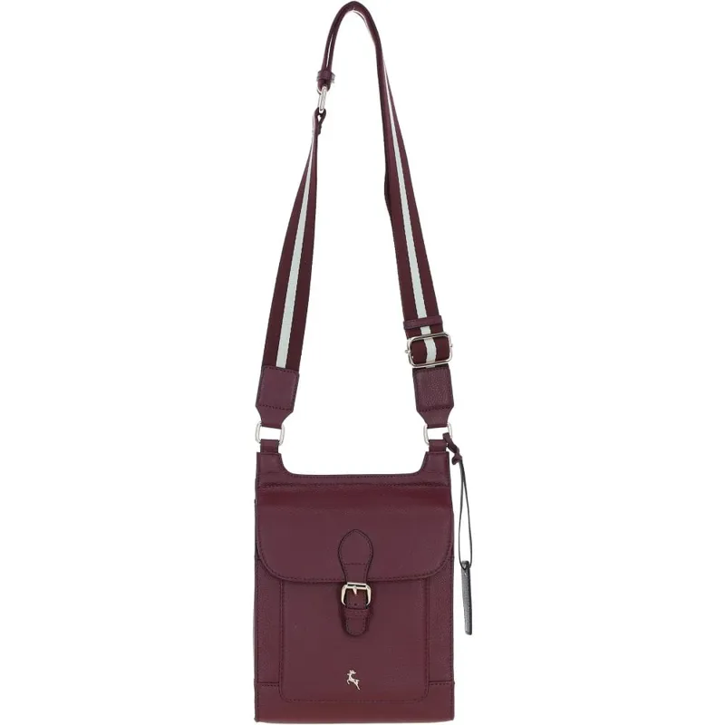 Ashwood Leather Crossbody Bag Wine X-33